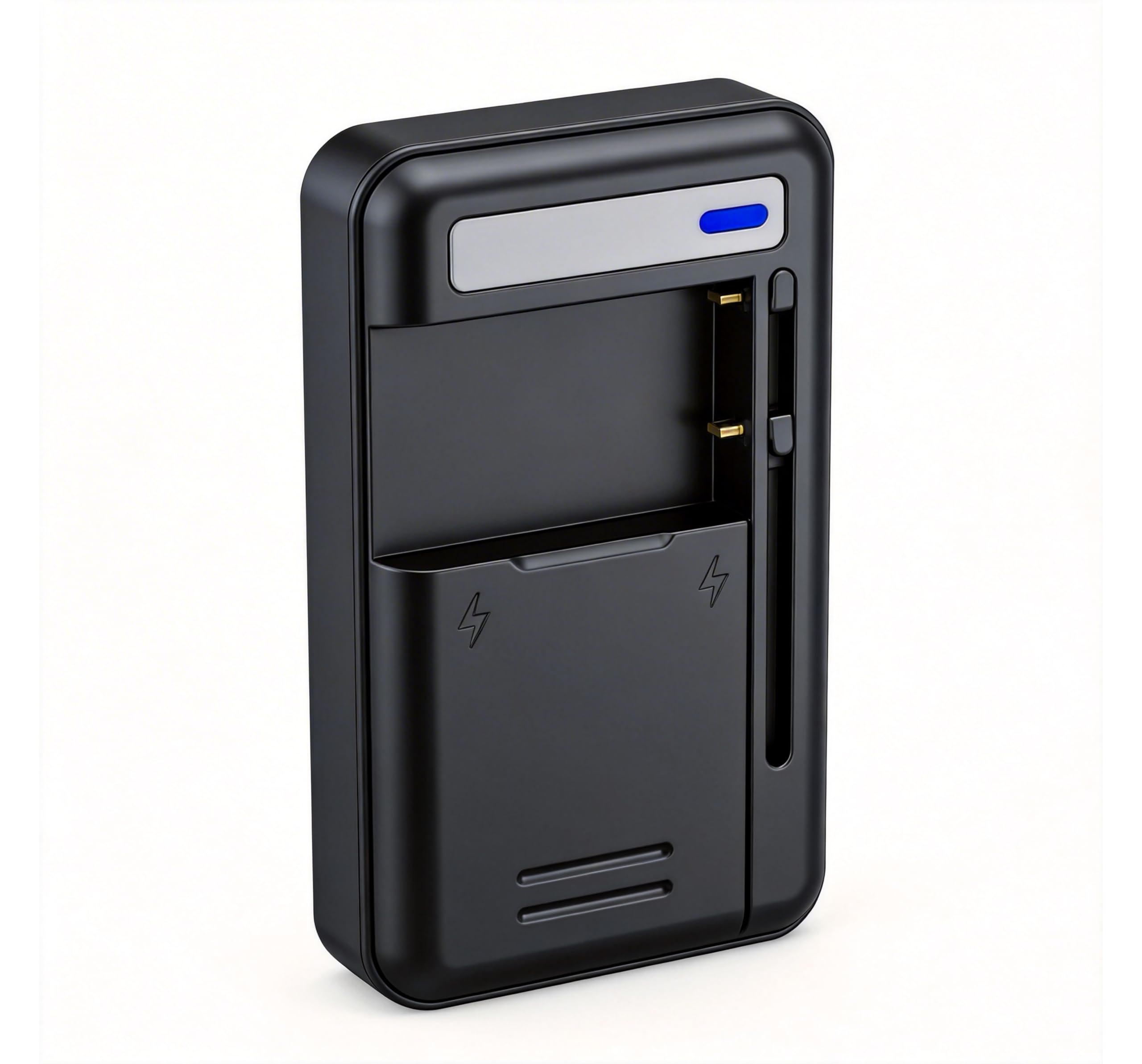 Uniwersalna Ładowarka do Baterii 2w1 Port USB-C dla Baterii 29-66mm kompatybilna z Telefonami Komórkowymi i Aparatami DSLR