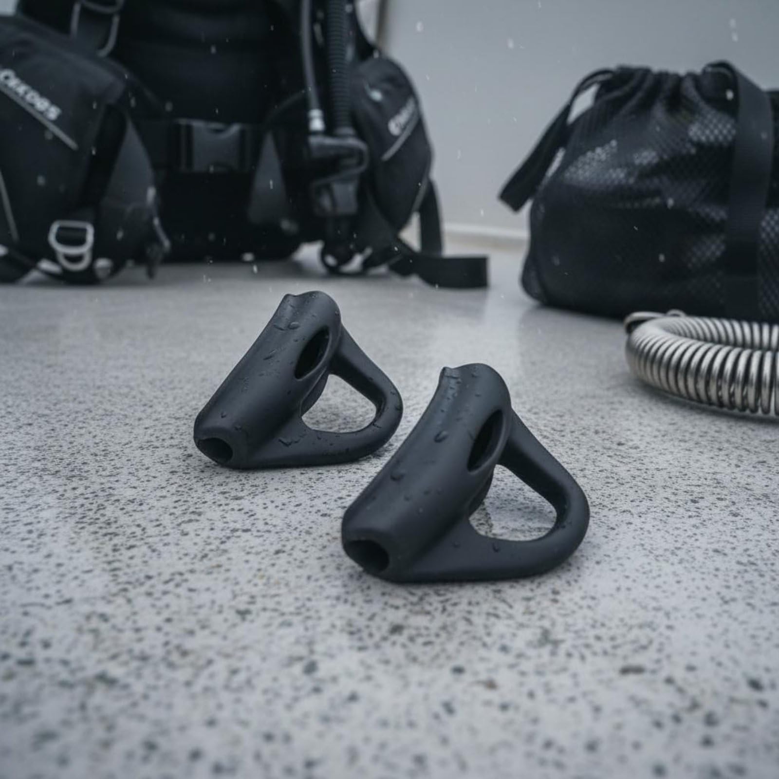 Amagogo Correa de Talón Elástica de Goma EPDM para Aletas de Buceo con Sujeción Segura y para Buceo Libre y Apto para Entrenamiento y Buceo Deportivo