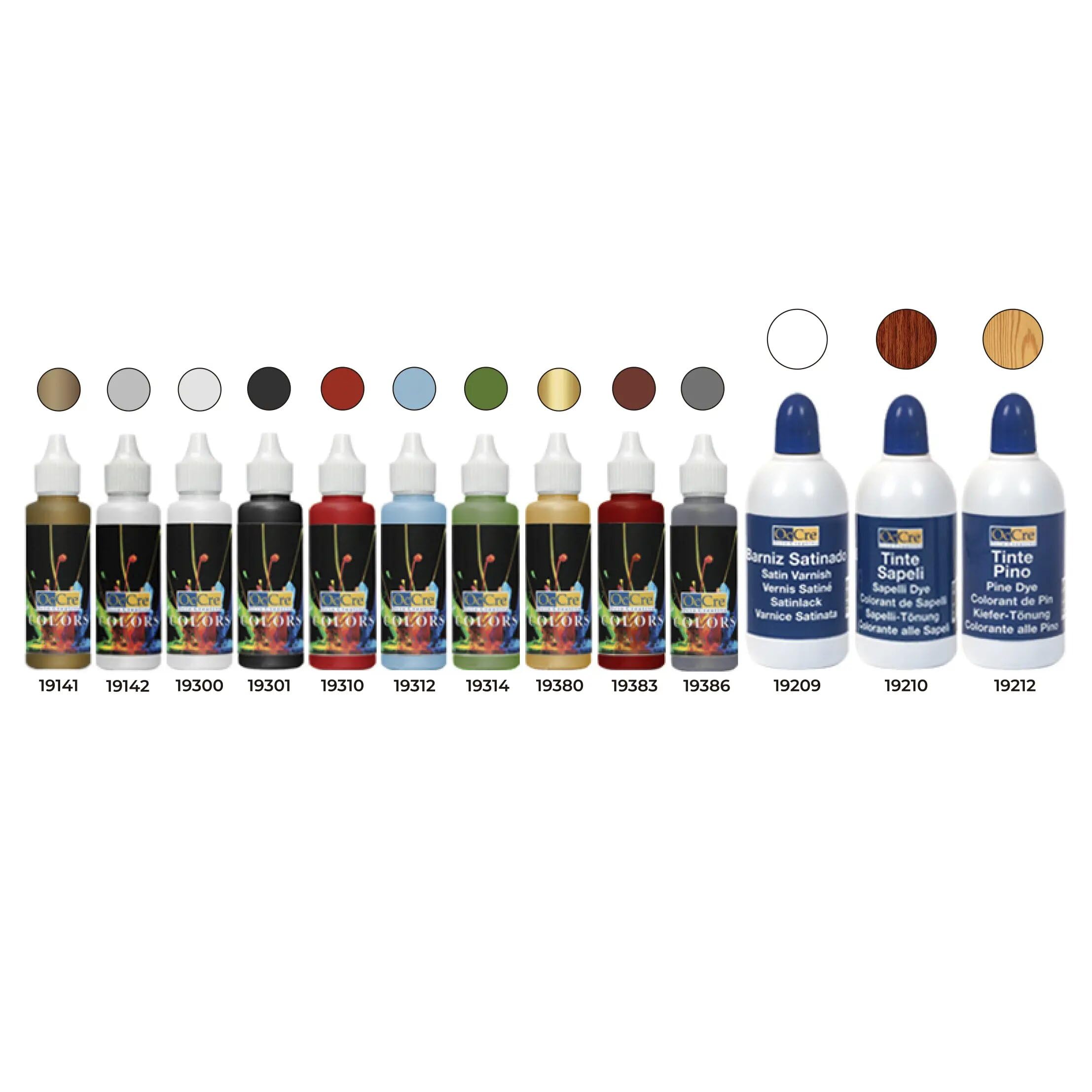 Occre Various Ref. 90531 – Pack Of Acrylic Paints Ulises – 10 X 30 Ml + 3 X 100 Ml