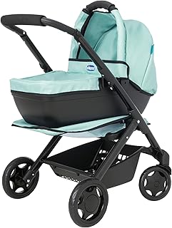 Chicco Junior 3-In-1 Interchangeable Pram | Dolls Pushchair With 3 Modes Including Dolls Pram, Pushchair And Carry Cot | Pram, Forward Facing Pushchair, Travel Carry Cot | 3+