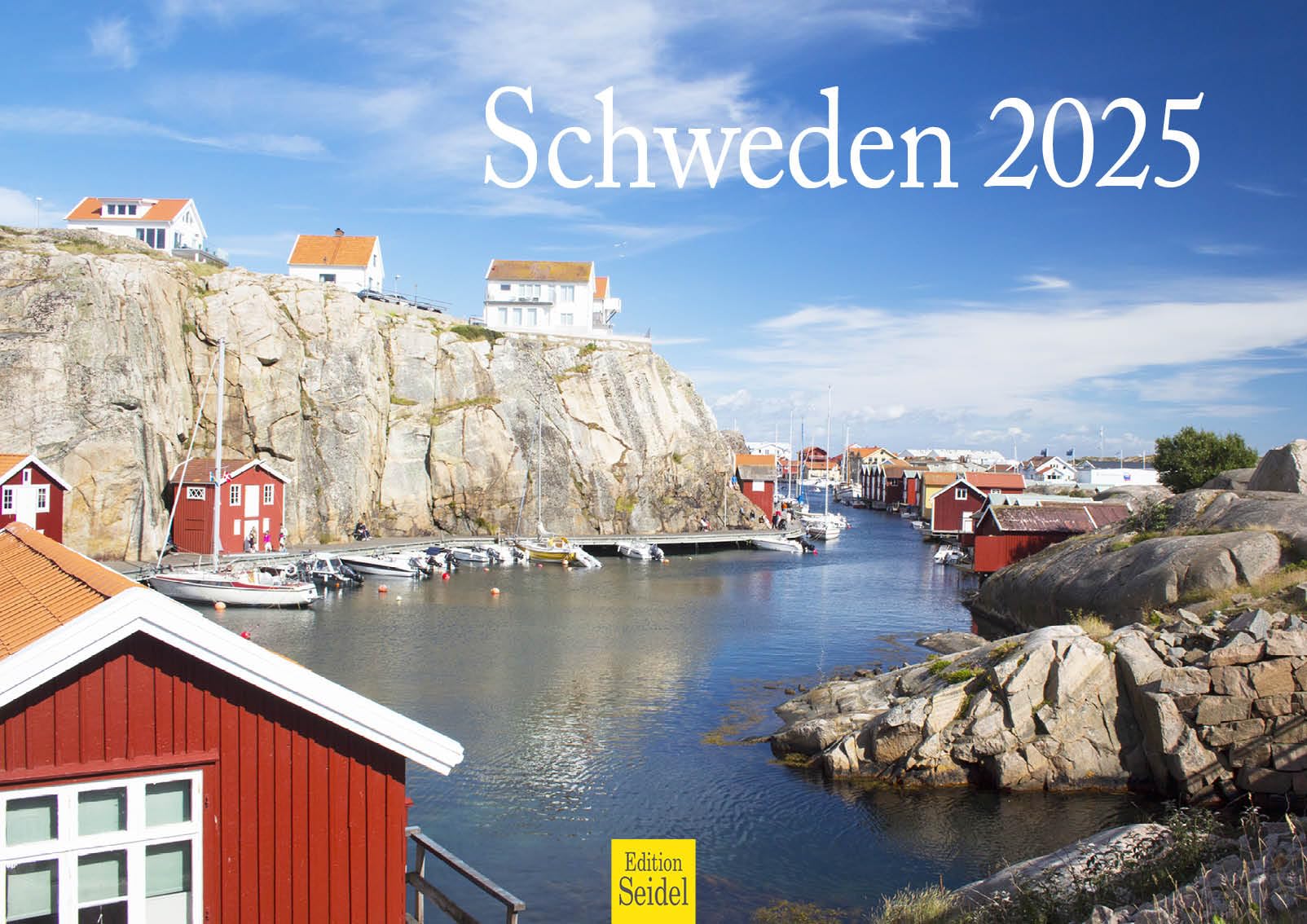 Calendario De Pared Suecia 2025 Edition Seidel - Formato DIN A3 (42x29.7 Cm), Papel De 170 G/m², Espiral Plateado