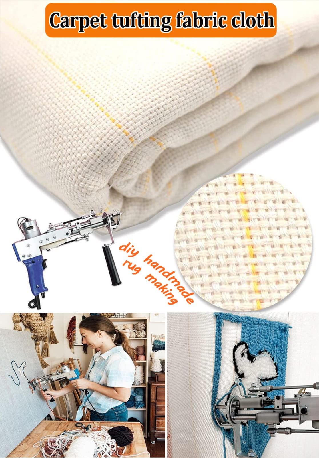 Amazon.co.jp: DIY刺繡用ラグメイキング僧侶タフティングクロス