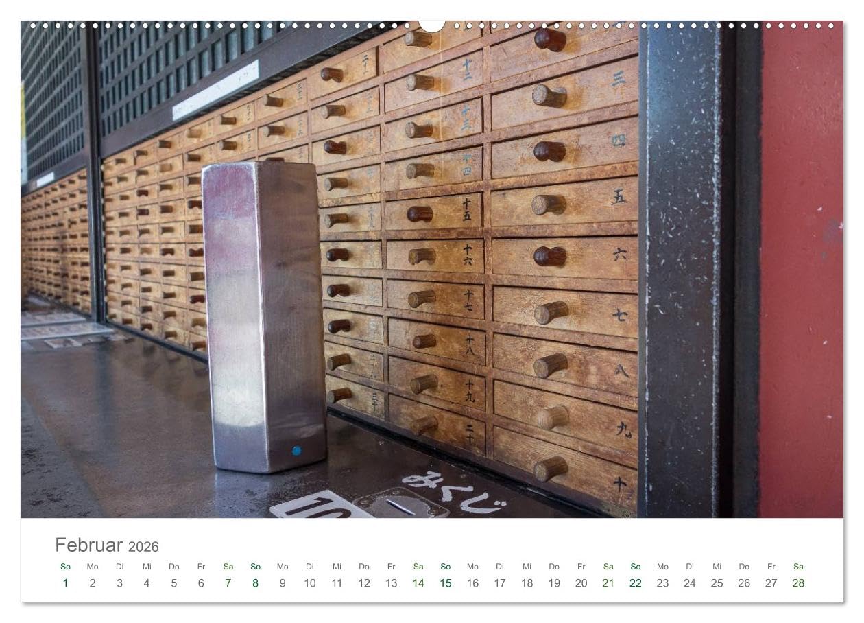 Japan - Orte der Stille (hochwertiger Premium Wandkalender 2026 DIN A2 quer), Kunstdruck in Hochglanz: Eine Reise zu besinnlichen Orten innerhalb Japans (CALVENDO Orte)