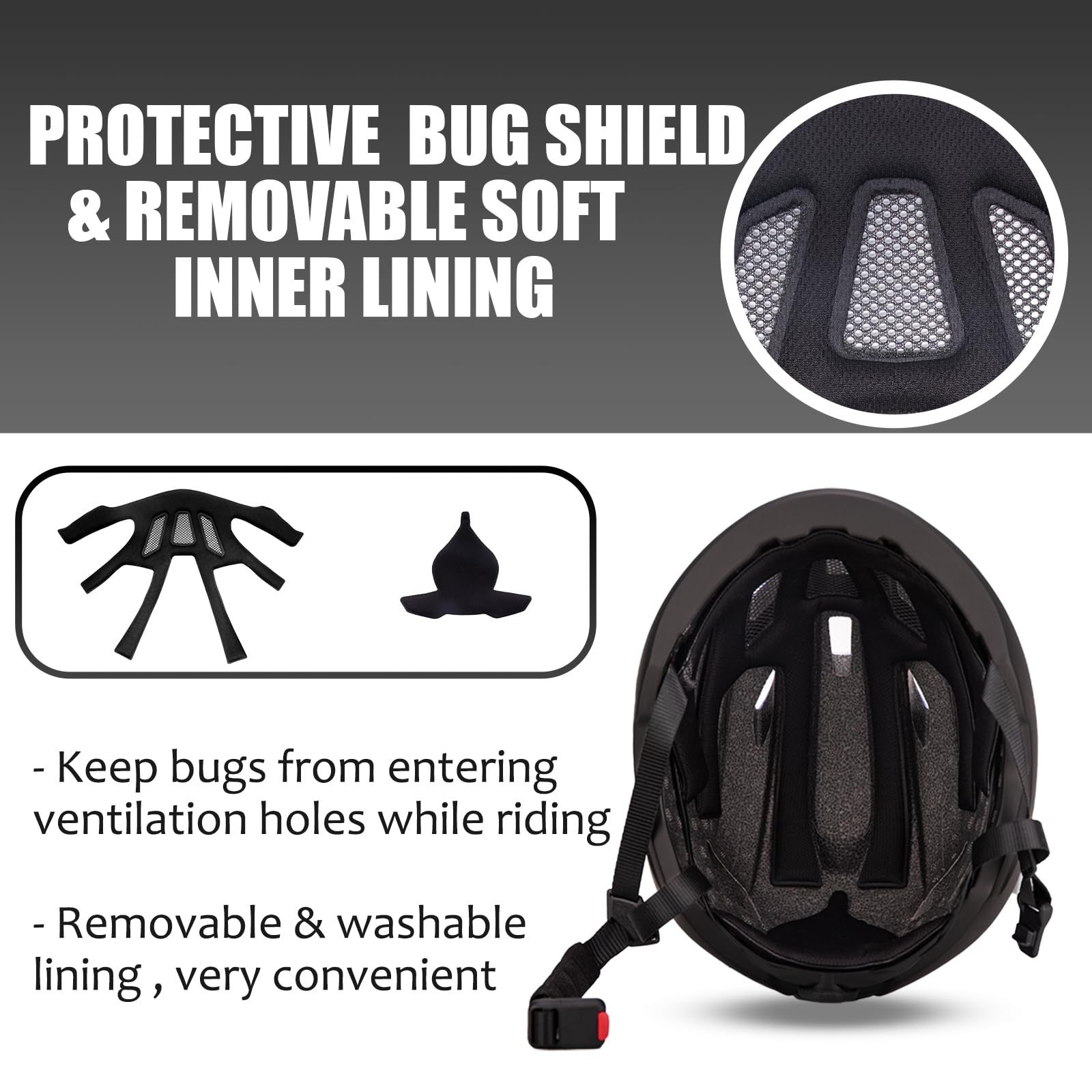 SIFVO Casco da bicicletta da corsa, per adulti, con fibbia magnetica, regolabile, 56-61 cm, leggero, per uomo e donna