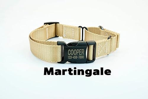 Miniatura 7 de Candy cane, Christmas Dog Collar wmetal buckle or plastic, HAND MADE, Custom Engraved Personalized Collar, 1 inch wide, designer collars