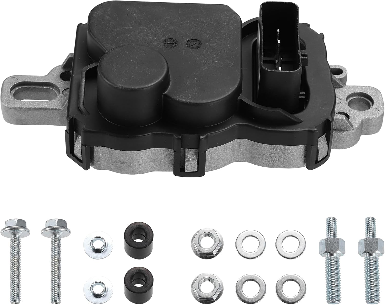 Motoforti FPDM Fuel Pump Driver Module with Mounting Bolts, for Ford F150 F250 Escape, for Lincoln for Mazda for Mercury, Fuel Pump Control Module, Metal, NO.4L2Z9D372BA, Silver Tone, 1 Set