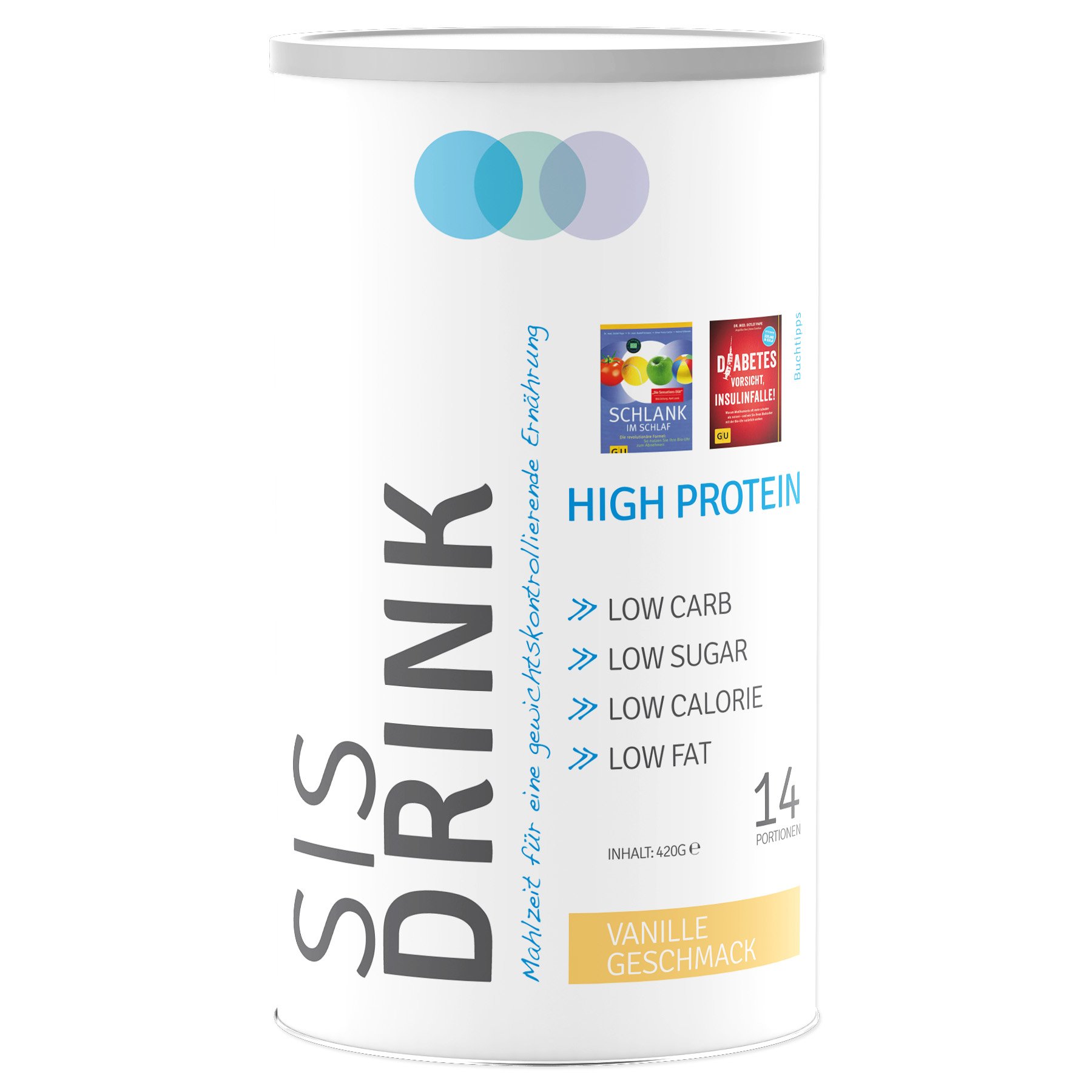 SiS Drink 420g - Original Protein Shake zum Buch (4für3 Mix)