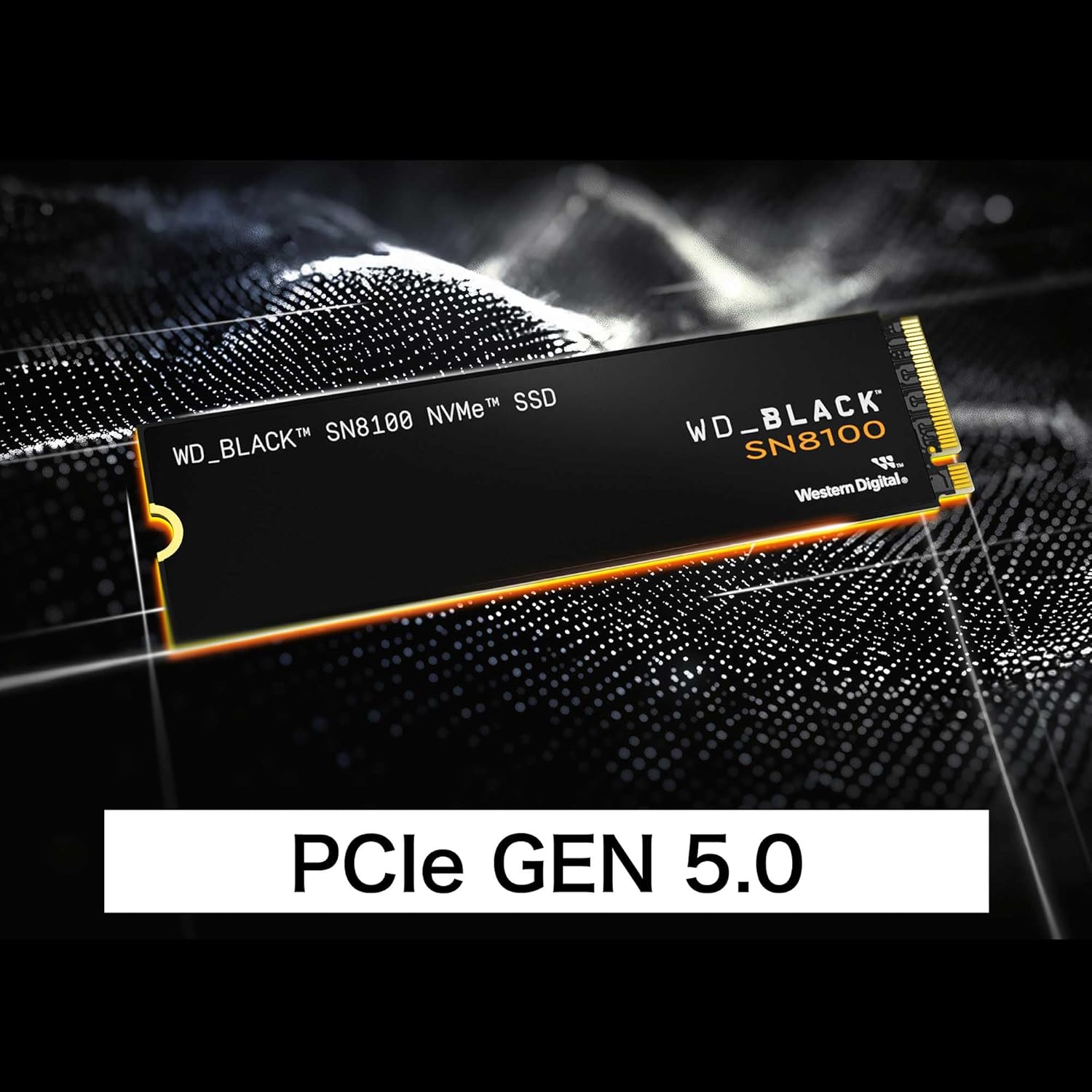 Western Digital WD_Black Internal SSD 1TB NVMe PCIe Gen5 x4 (Read Up to 14,900MB/s Writing, Up to 11,000MB/s) M.2 2280 SN8100 Gaming PC 5 Years Warranty