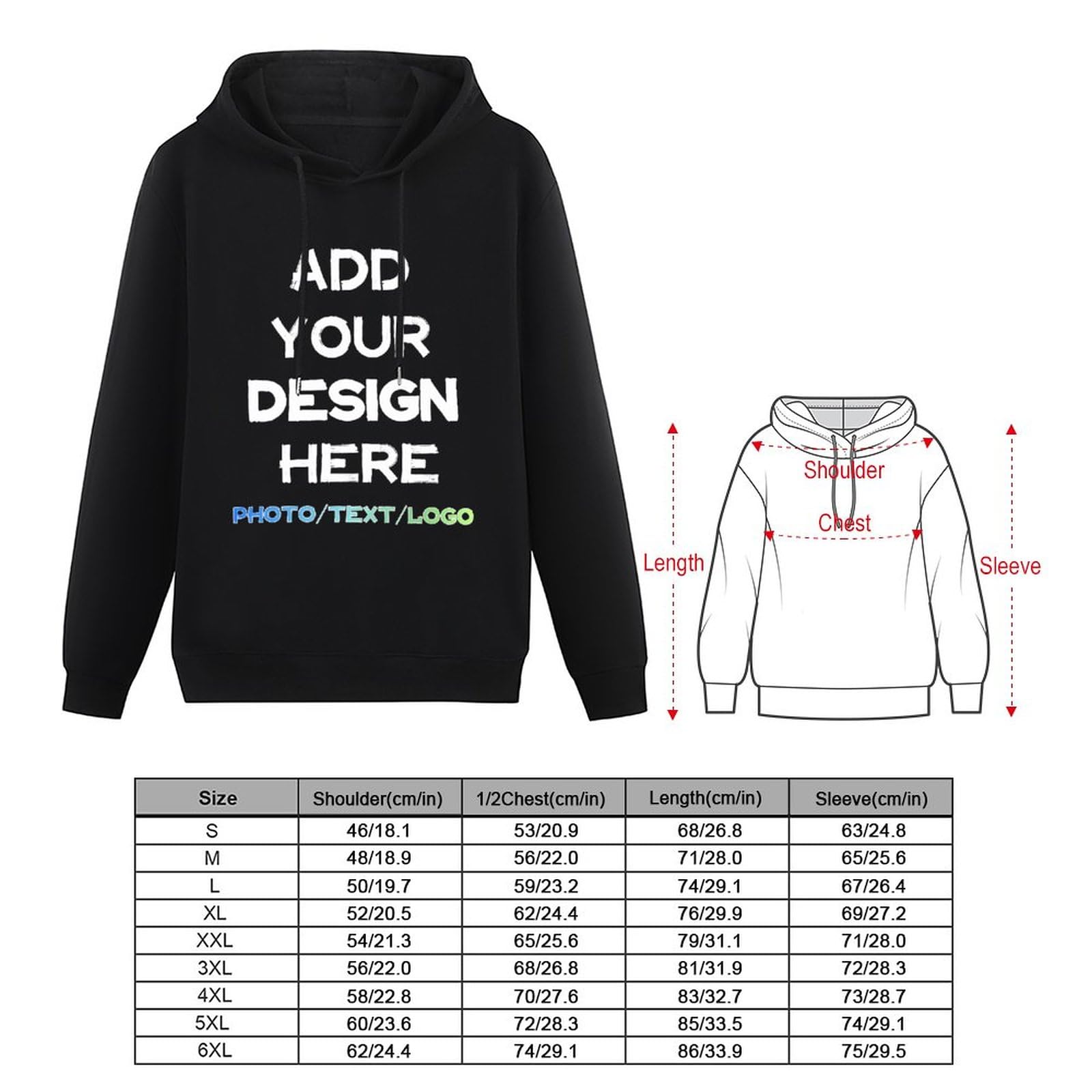 Sweats à Capuche personnalisés, concevez Vos Propres Sweat-Shirts avec Photo/Texte, Cadeaux à Capuche décontractés personnalisés pour Petit ami, Mari, Fils