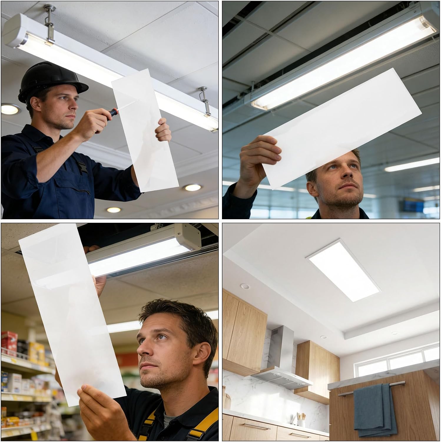 Lamp Shade Diffuser Bottom Acrylic Panel for Ceiling Light