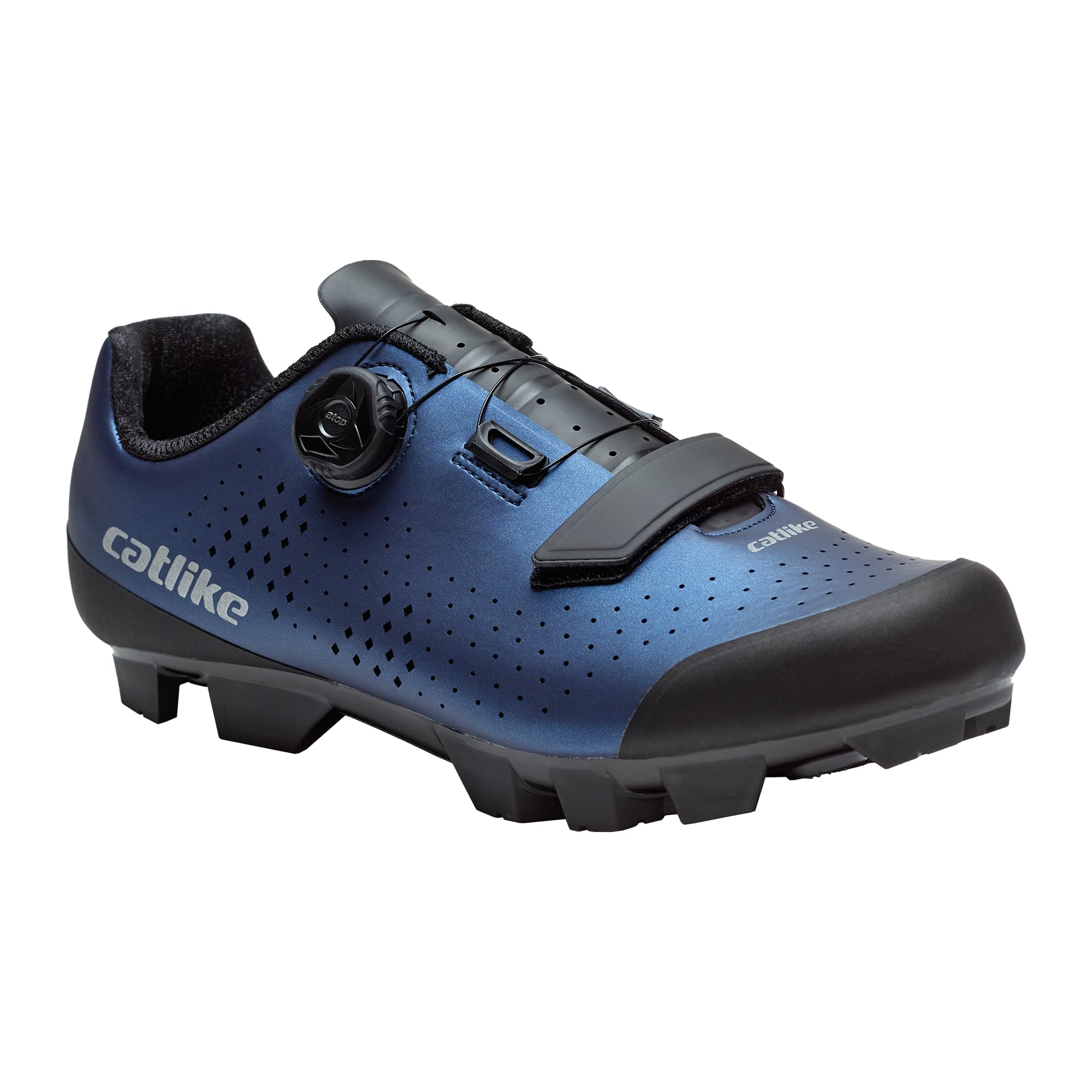 CATLIKE 7200600033 - MTB/XC Schuhe Kompact'o X Größe 44 ATOP-Drehverschluss-System für Männer und Frauen, Klettverschlussriemen Farbe Blau