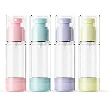 4PCS 1OZ/30ML Vacuum Airless Pump Bottles Lotion Toiletries Dispenser
