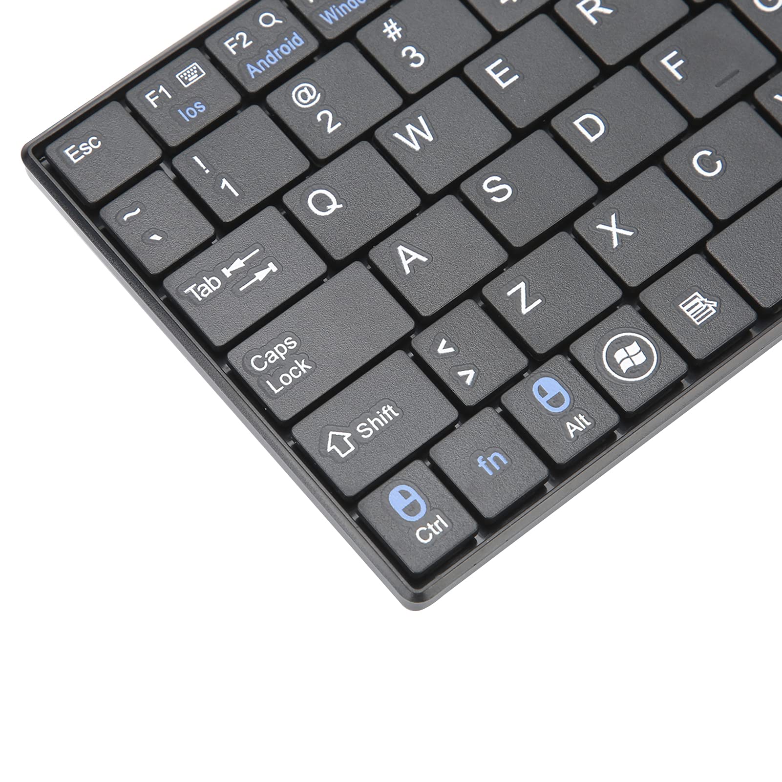 Tastiera Wireless con Touchpad Ultra Sottile Bluetooth 3.0 88 Tasti Compatibile con Android OS X iOS Nera KB709