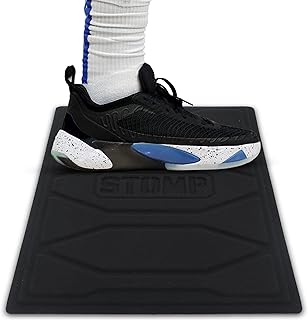 STOMP Athletics: Reusable Mini Traction Mat for Volleyball & Basketball Shoes - Alternative for Basketball Sticky Mats for Shoes - Durable & Non-Slip Shoe Cleaning Pad - 11"x15"