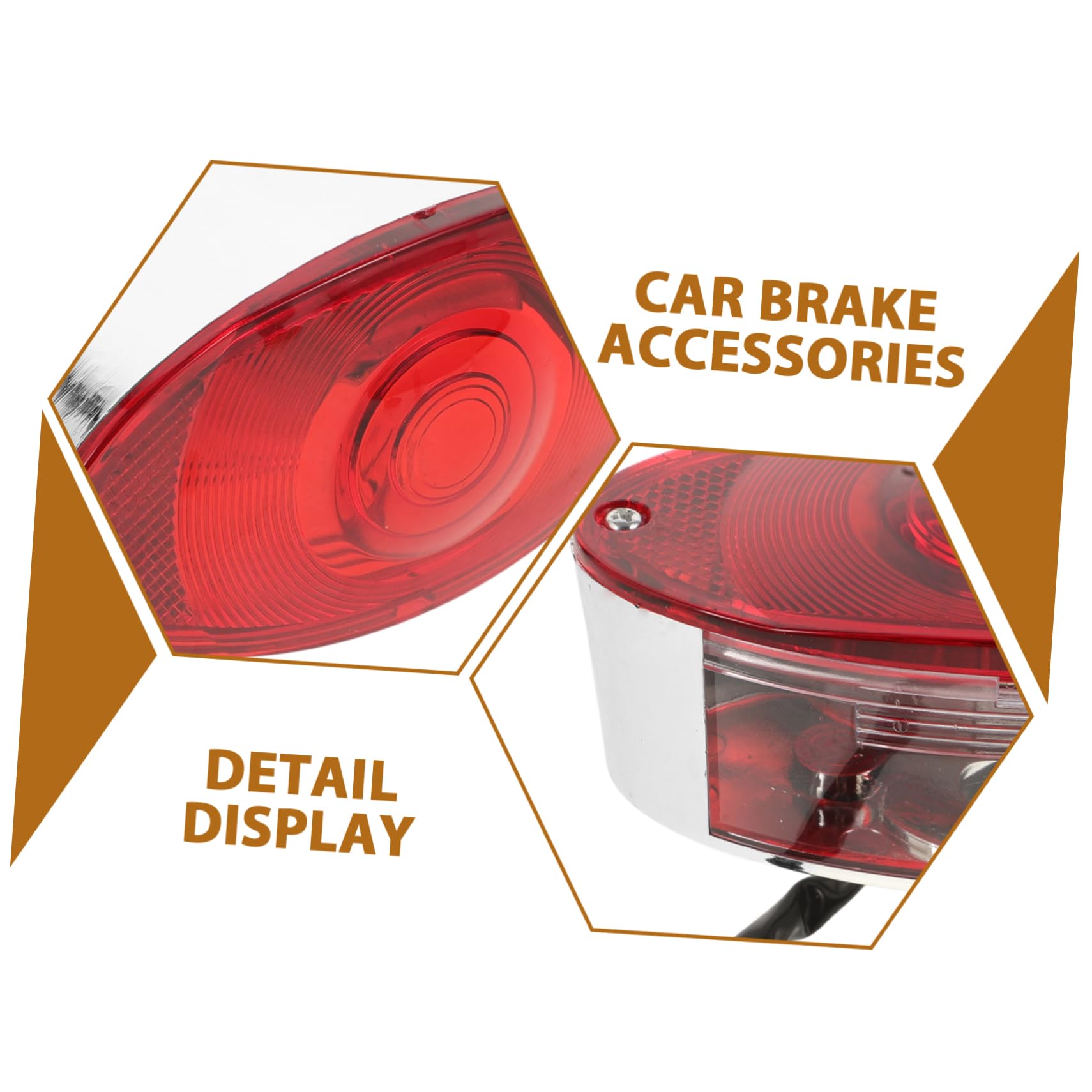 Feu De Frein Arrière Pour Moto Plastique Œil De Chat Lumière De Frein Vintage Et Lumière De Position Compatible Avec Honda