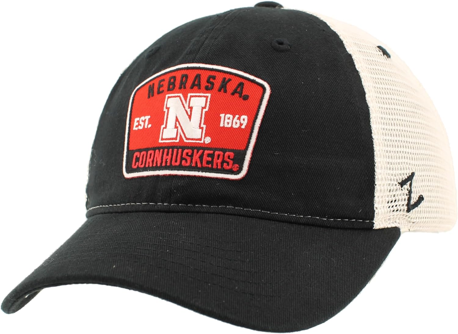Nebraska Cornhuskers NCAA Officially Licensed Hat University Patch Switchback Black
