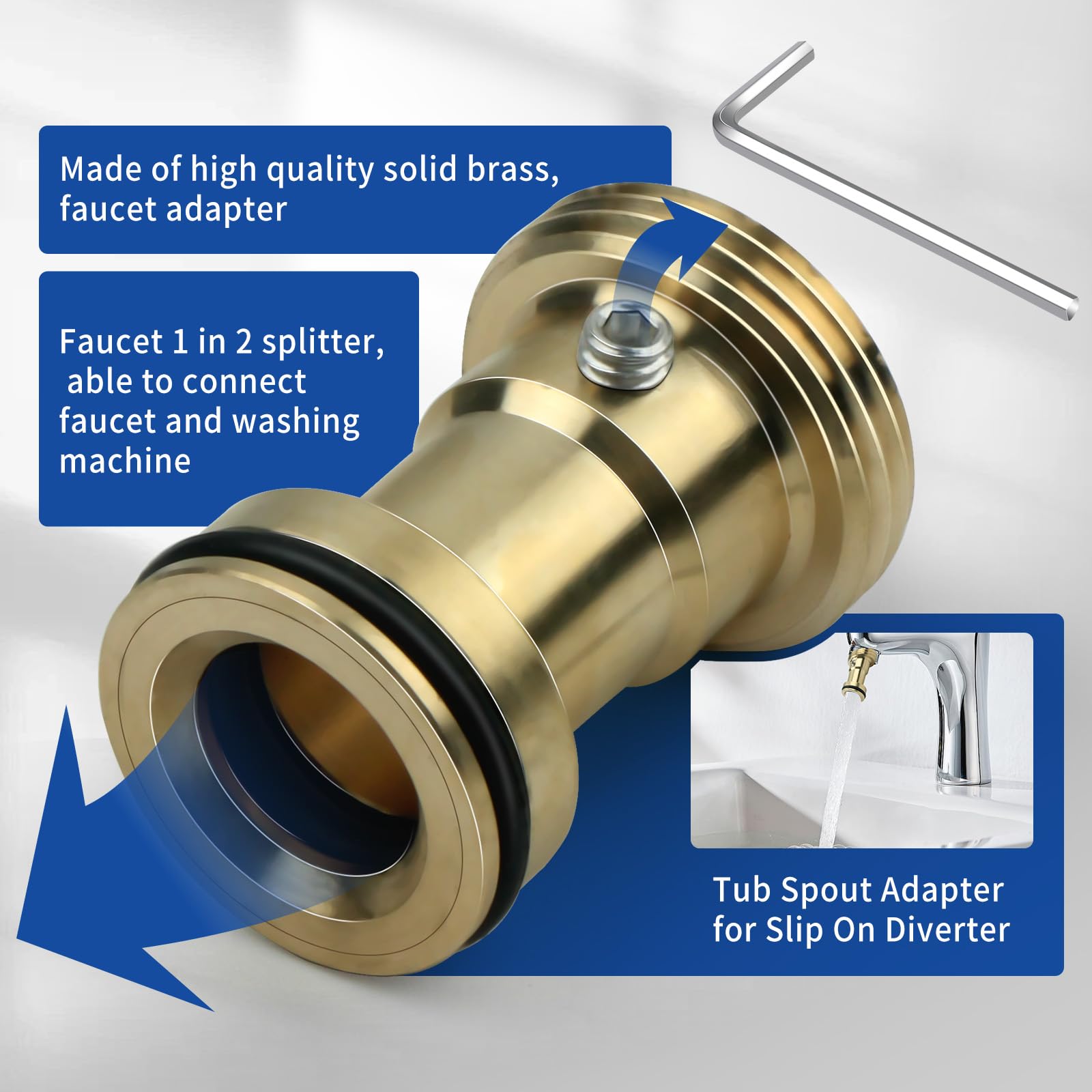 RP33794 Tub Spout Adapter for Slip-On Diverter, for Delta RP19820