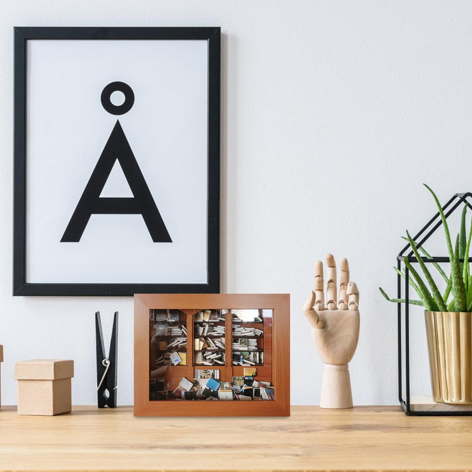 Amazon.co.jp: 【振って気分を変える・200冊本付き】木製本棚おもちゃ