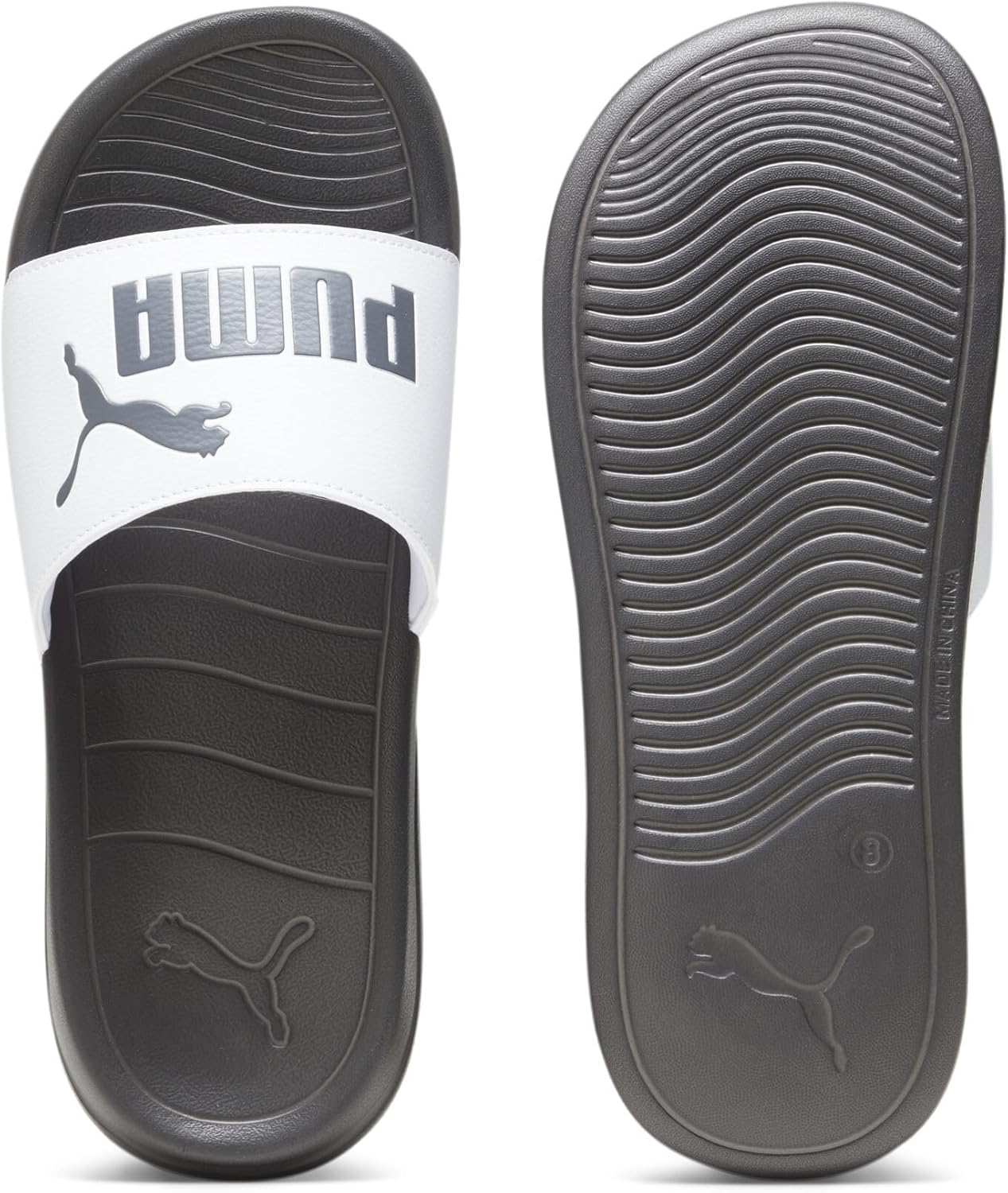 PUMA Popcat 20 Slide Sandal Mixte – Claquettes confort IMEVA légères, sangle rembourrée, semelle antidérapante - Image détaillée