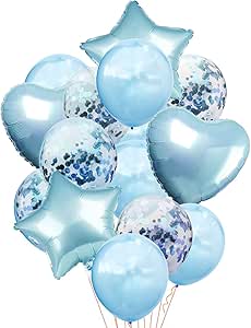 Arche Ballon Anniversaire Bleu, Kit Guirlande Ballons Bleu Blanc Or, Arch De Ballon Bleu Macaron Pour Baby Shower Decoration Garçon, Bapteme Garcon, Decoration Anniversaire, Mariage