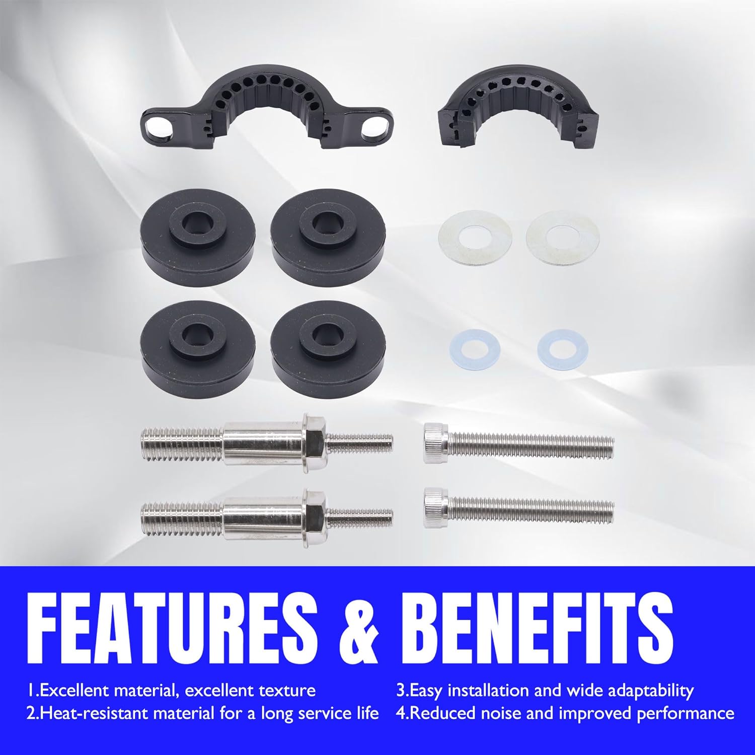 CHR03A0 Driveshaft Center Support Bearing Carrier Compatible with Dodge WD Durango 2011+, Jeep WK2 Grand Cherokee 2011+, V6 and V8 Engines Replacement for 52853646AE
