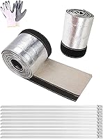 Vista 1 de Funda de calor aluminizada para protección contra el calor, línea de combustible, cable de calor para la máxima protección contra el calor