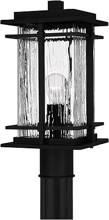 Quoizel McAlister 1-Light Earth Black Outdoor Post Lantern