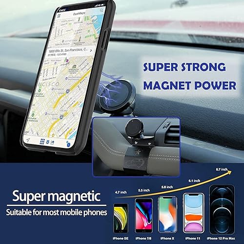 Miniatura 2 de Aleación de aluminio/ABS para consola central de automóvil, tablero principal de ventilación de aire copiloto, soporte de teléfono móvil para Land