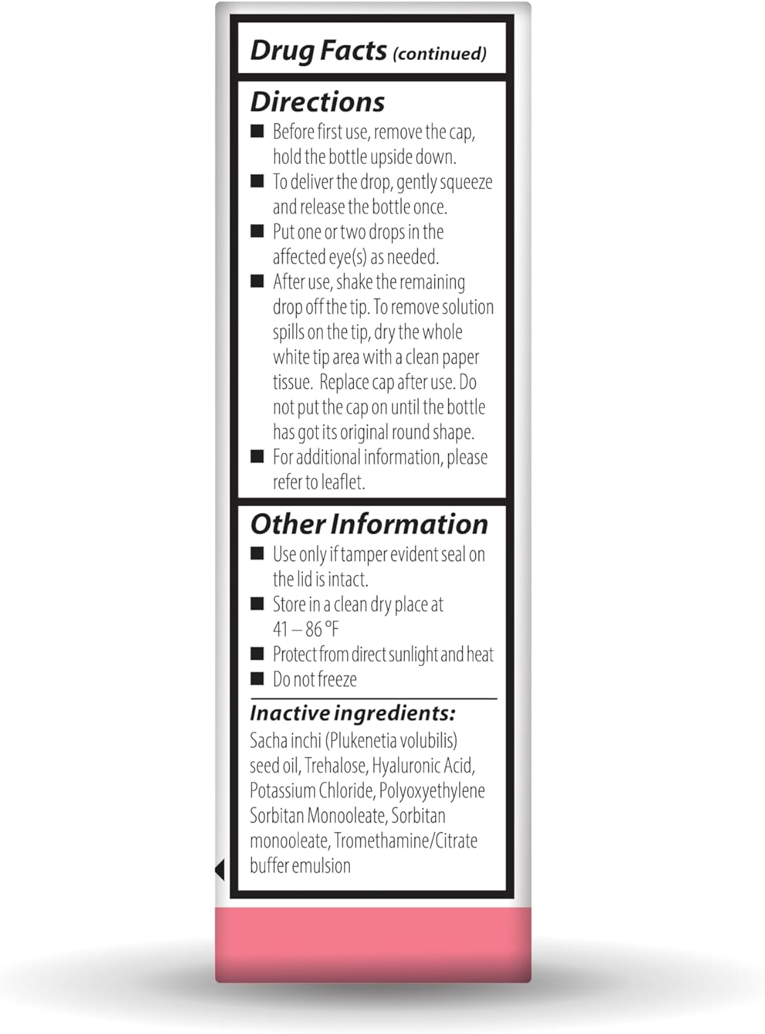 Optase MGD Advanced Dry Eye Drops, 0.33 fl oz - Lipid-Containing Preservative Free Eye Drops for Dry Eyes - Visually Clear Artificial Tears - Contact Lens Compatible - Multidose Bottle with 300 Doses - Image 3