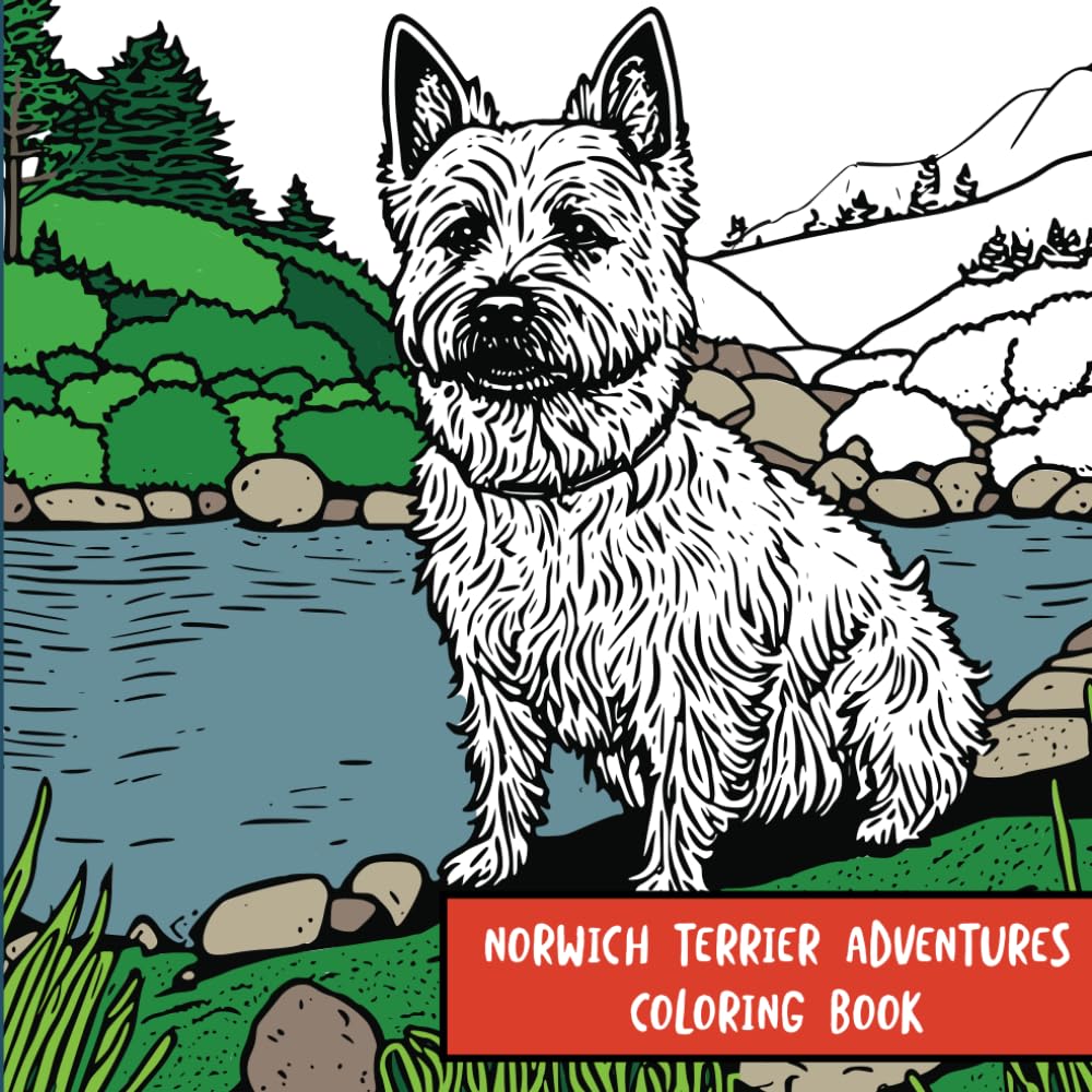 Norwich Terrier Adventures: Coloring Book