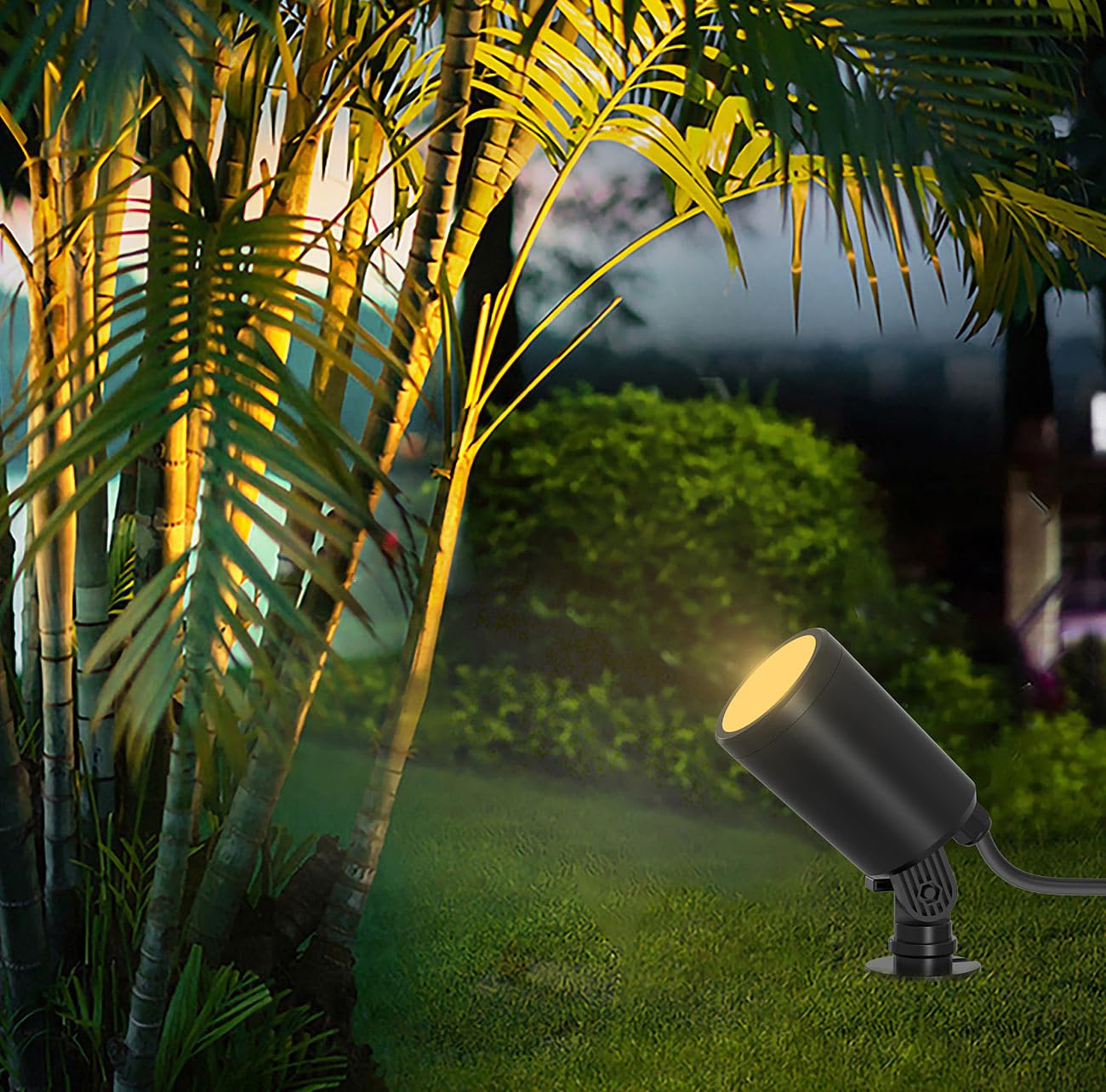 Luminea Home Control Gartenbeleuchtung: 3er-Set WLAN-Gartenstrahler, RGB & CCT, 7 W, 520 lm, IP65, App (Gartenspot, LED Garten, RGBW)