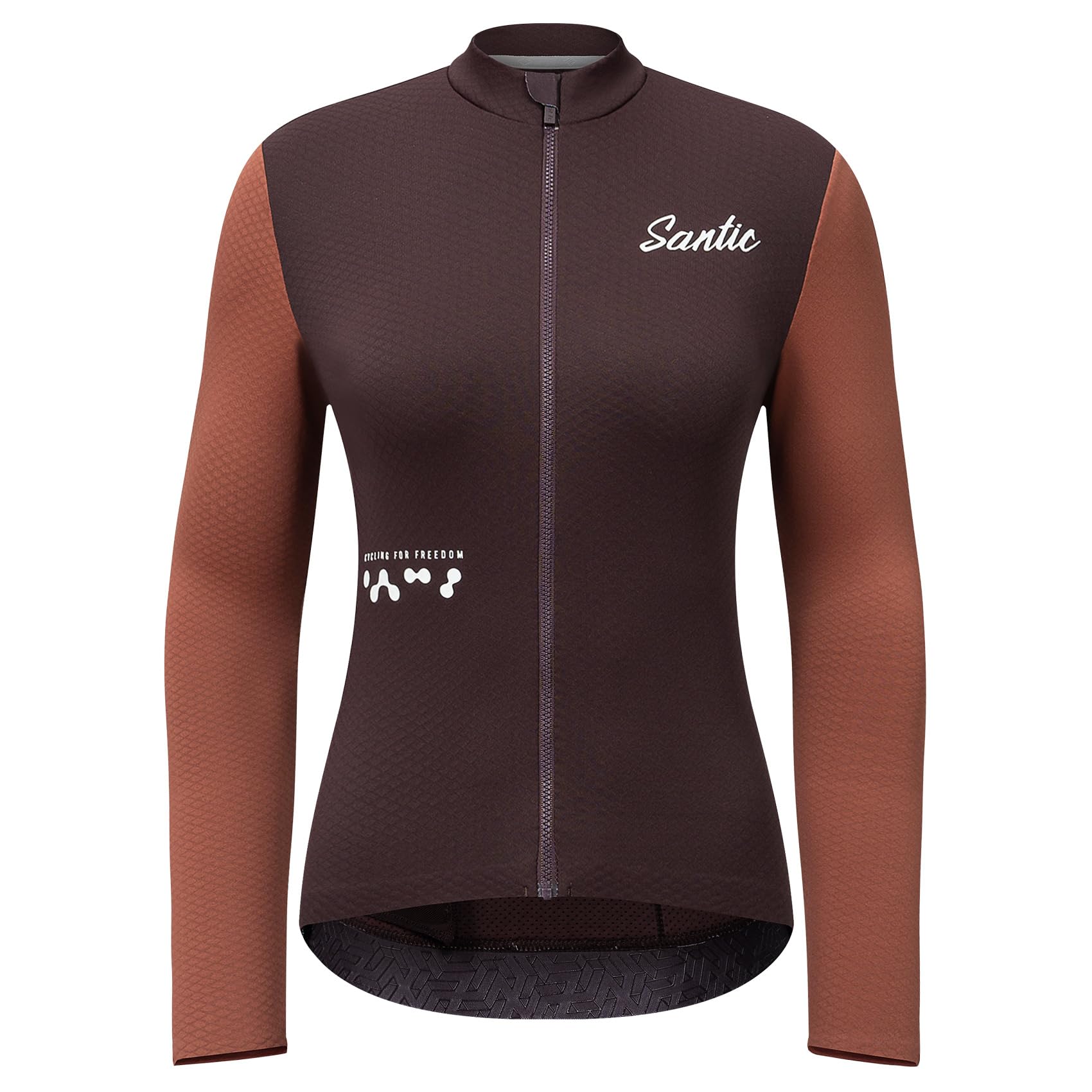 Santic Fahrradtrikot Damen Radtrikot Langarm Slim für Frühling Herbst Rennrad MTB Thermo Trikots