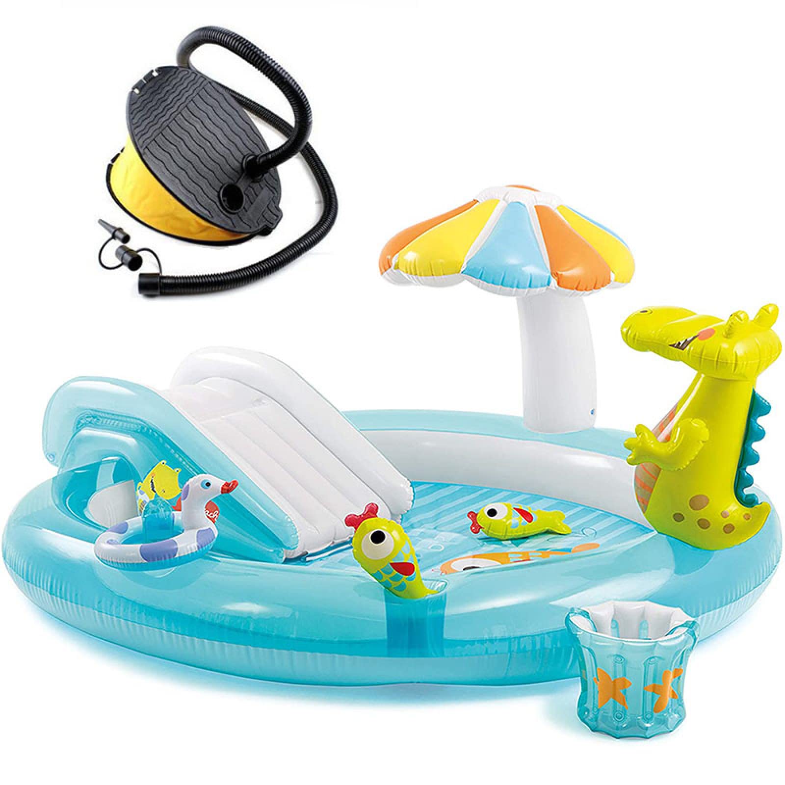 Piscina Infantil Hinchable Centro Actividades Tobogán Piscina Agua para Niños Familia Interior Exterior Niños Niñas A Partir 3 Años