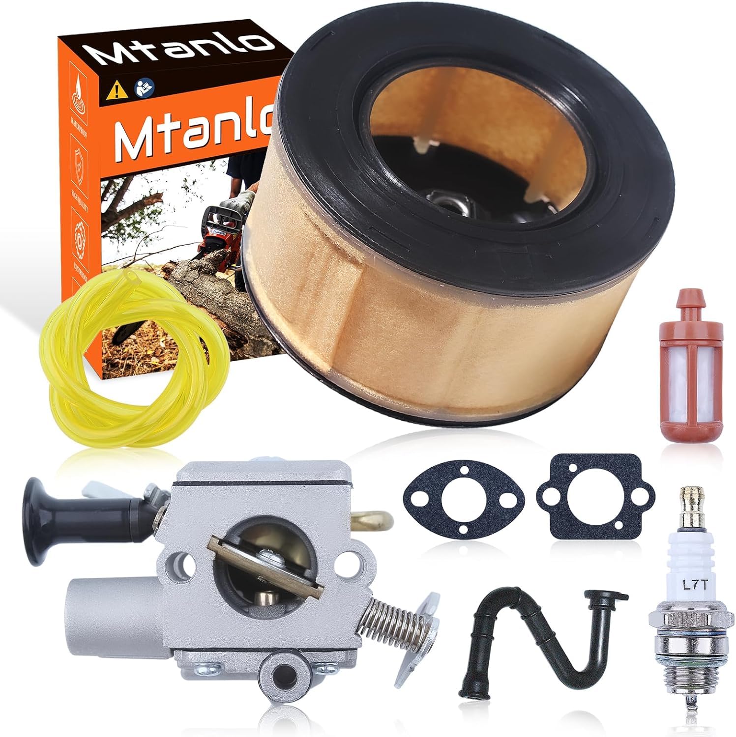 Gaźnik do piły łańcuchowej Stihl MS271 MS291 MS261C MS291C MS261C, część Zama Carb C1Q-S252, MS251, filtr powietrza, zestaw gaźnika ze świecą zapłonową, filtr powietrza, czarny