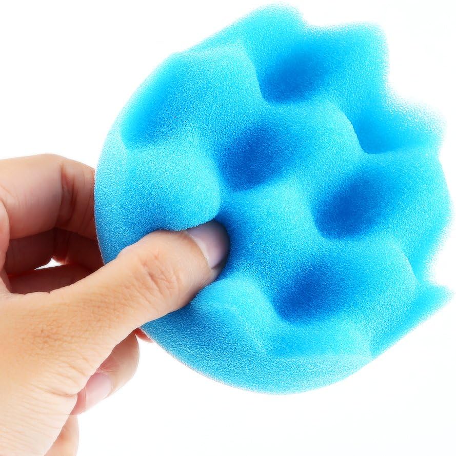Qiilu Buffing Polishing Pads, 50Pcs 3" Sponge Polishing Buffing Waxing Pad Kit Tool for Car Polisher Buffer