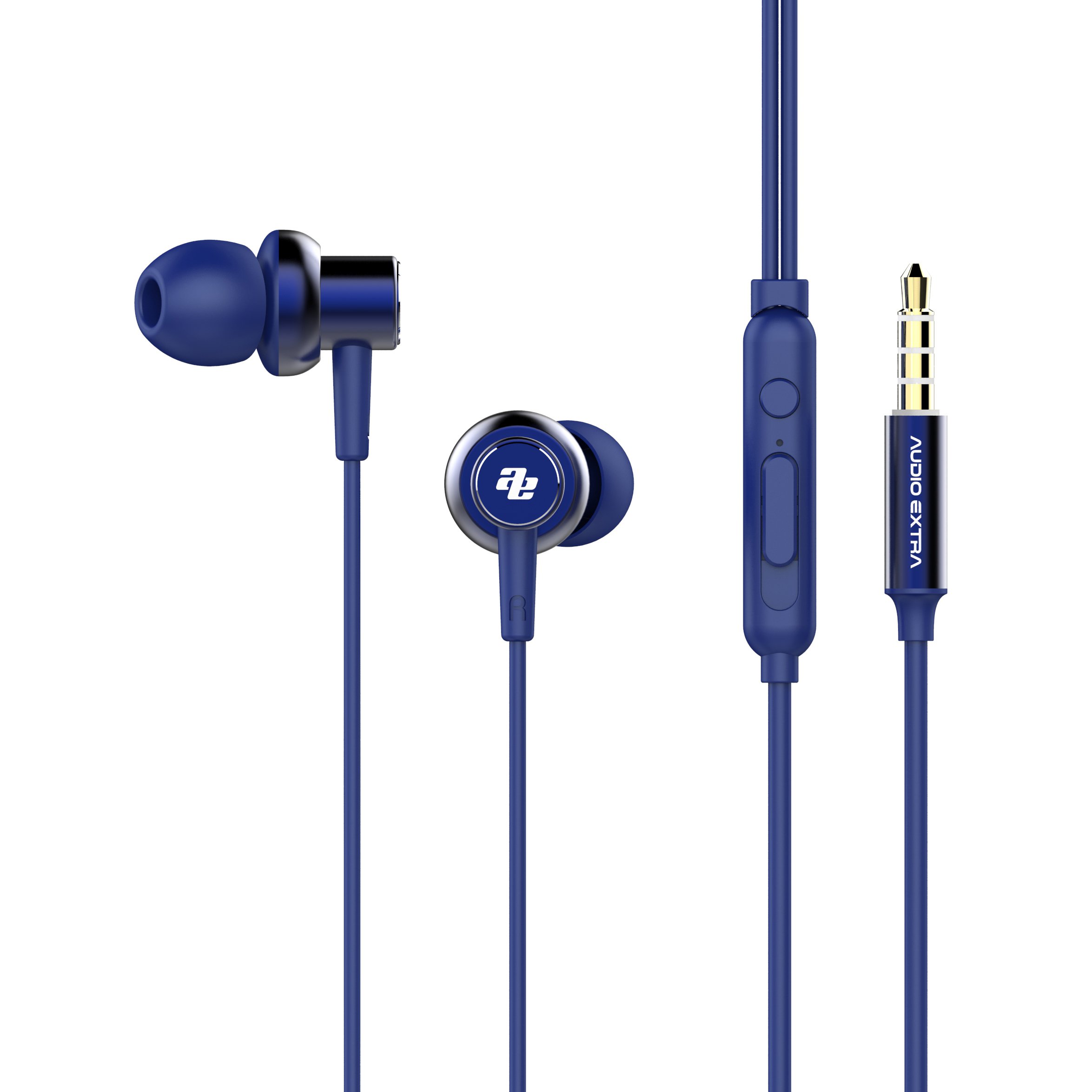 aeae 有線イヤホン イヤフォン ブルー Amazon.co.jp: AUDIOEXTRA イヤホン マイクとボリュームコントロール