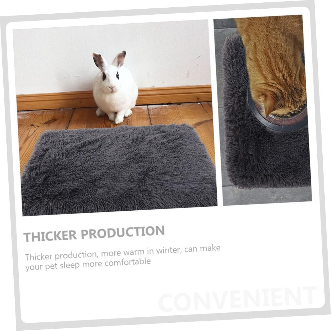 Didiseaon 3pcs Daily Use Dog Sleeping Bed Soft Pet Cushion for Dogs and Cats Deep Mat for Home Portable and Lightweight for Comfort