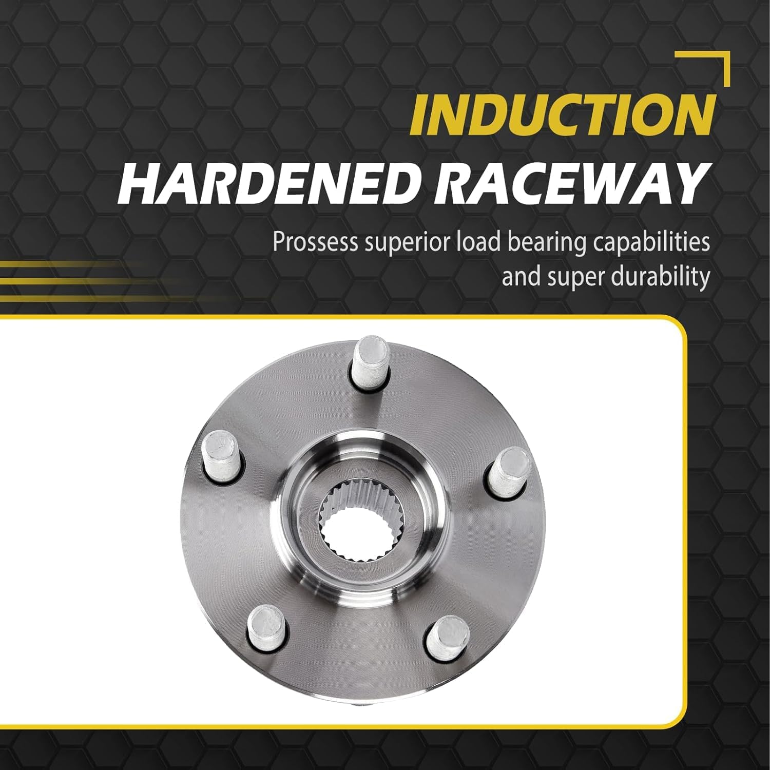 5-Lug Front and Rear for 2010-2014 Subaru Outback Wheel Bearing Hub w/ABS, for Subaru Legacy 2011 2012 2013 Replacement Assembly Left Right Side 4PC 512401 513220