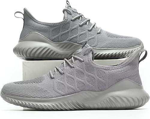 Miniatura 5 de Zapatos para correr para hombre sin cordones, zapatillas de tenis para caminar, ligeros, transpirables, casuales, suela suave de malla, zapatos