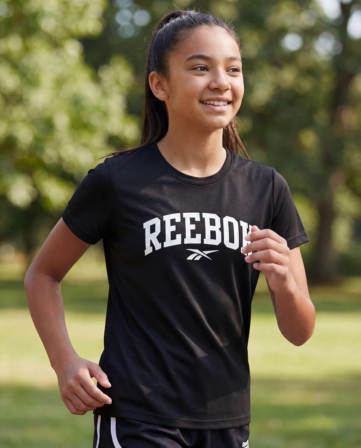 Reebok 3 Pack: Girls Dry Fit T Shirts Athletic Short Sleeve Sports Tops Active Tee Shirt for Kids Teens Tweens (Sizes 6-16)