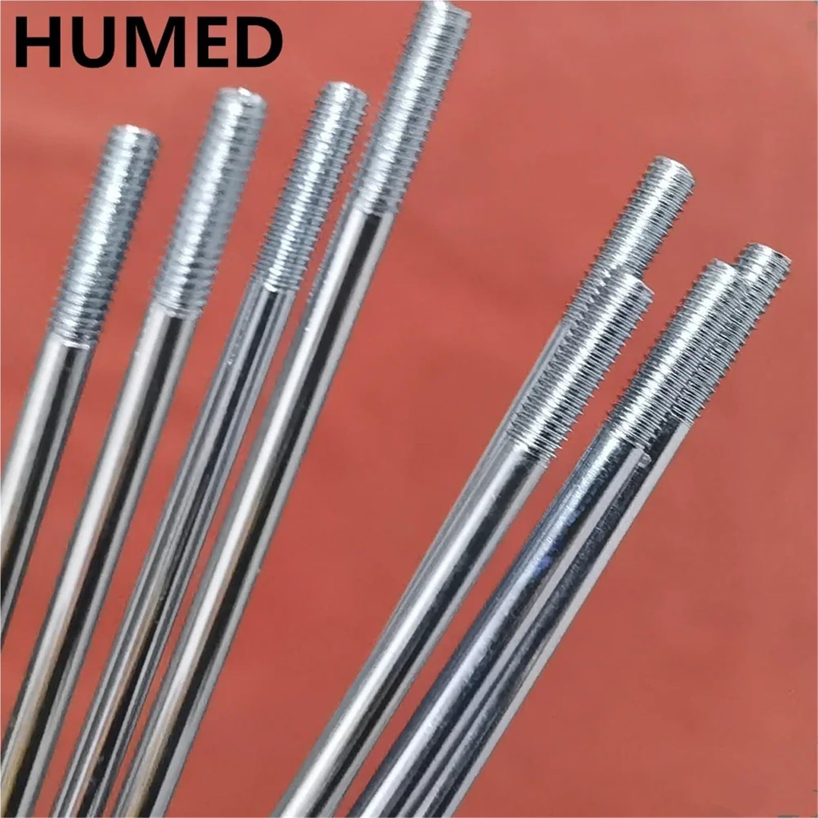 36 szprych do roweru elektrycznego i motocyklowego, 10 g, 3,18 mm, J-Bend – zakres długości 100–230 mm, wytrzymałe stalowe szprychy z sutkami do roweru elektrycznego, skutera (3,18 mm x 165 mm)
