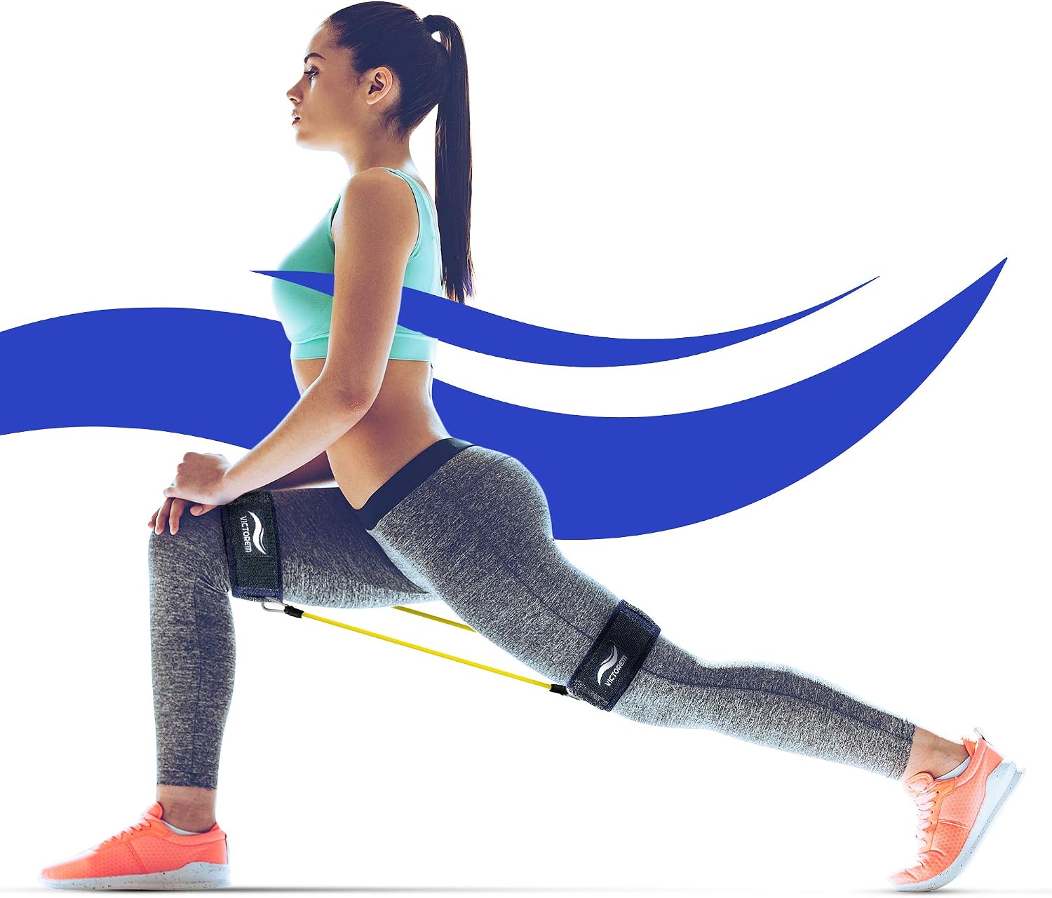 Victorem Speed and Agility Leg Resistance Bands - Ultimate Speed Bands Set - Physical Fitness Workout Strength Training - Increase Muscle Endurance - Football, Basketball, Soccer, Track and Field