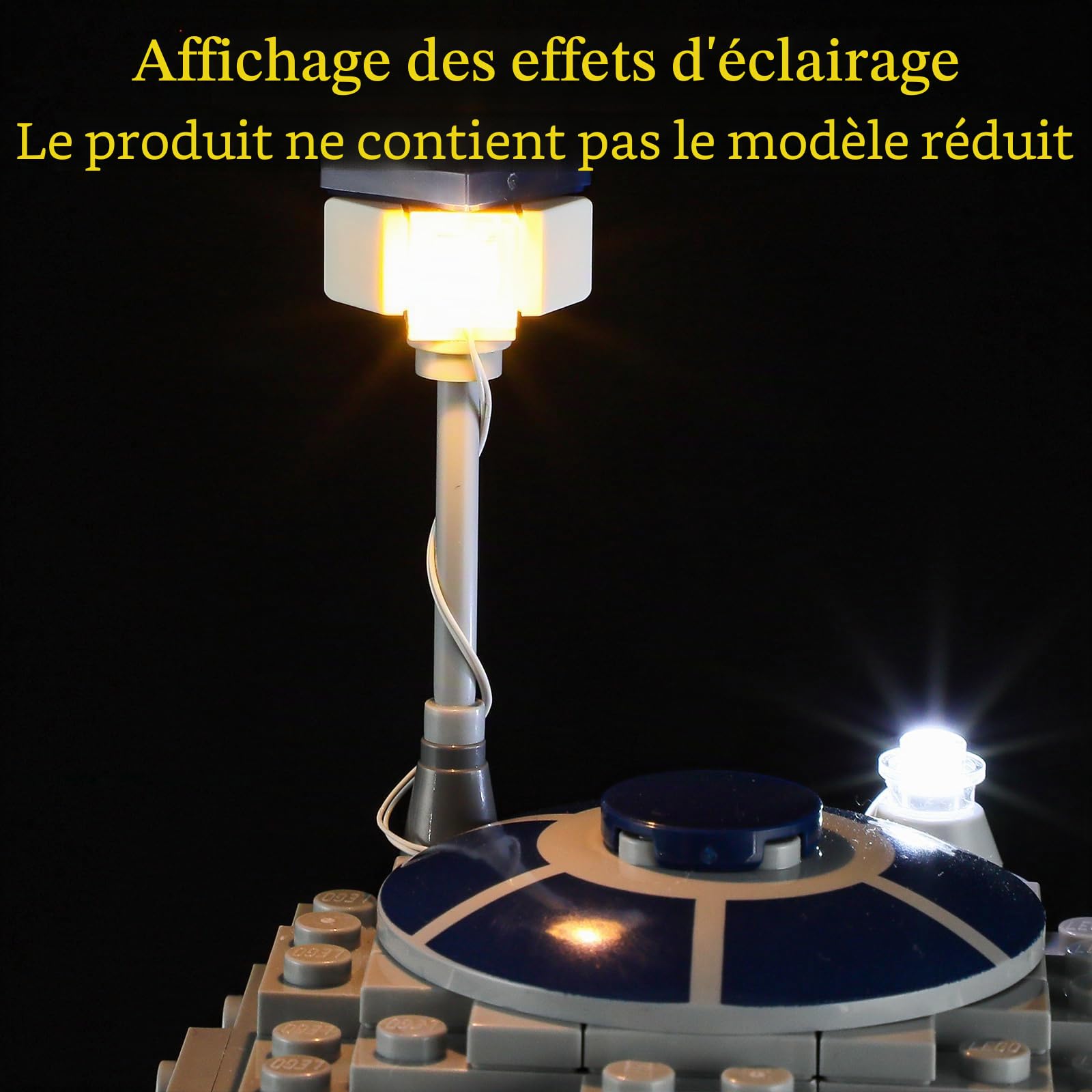 GEAMENT 2024 Jeu De Lumières Compatible avec Lego 75379 R2-D2 (2024) (Modèle de Bloc Non Inclus)