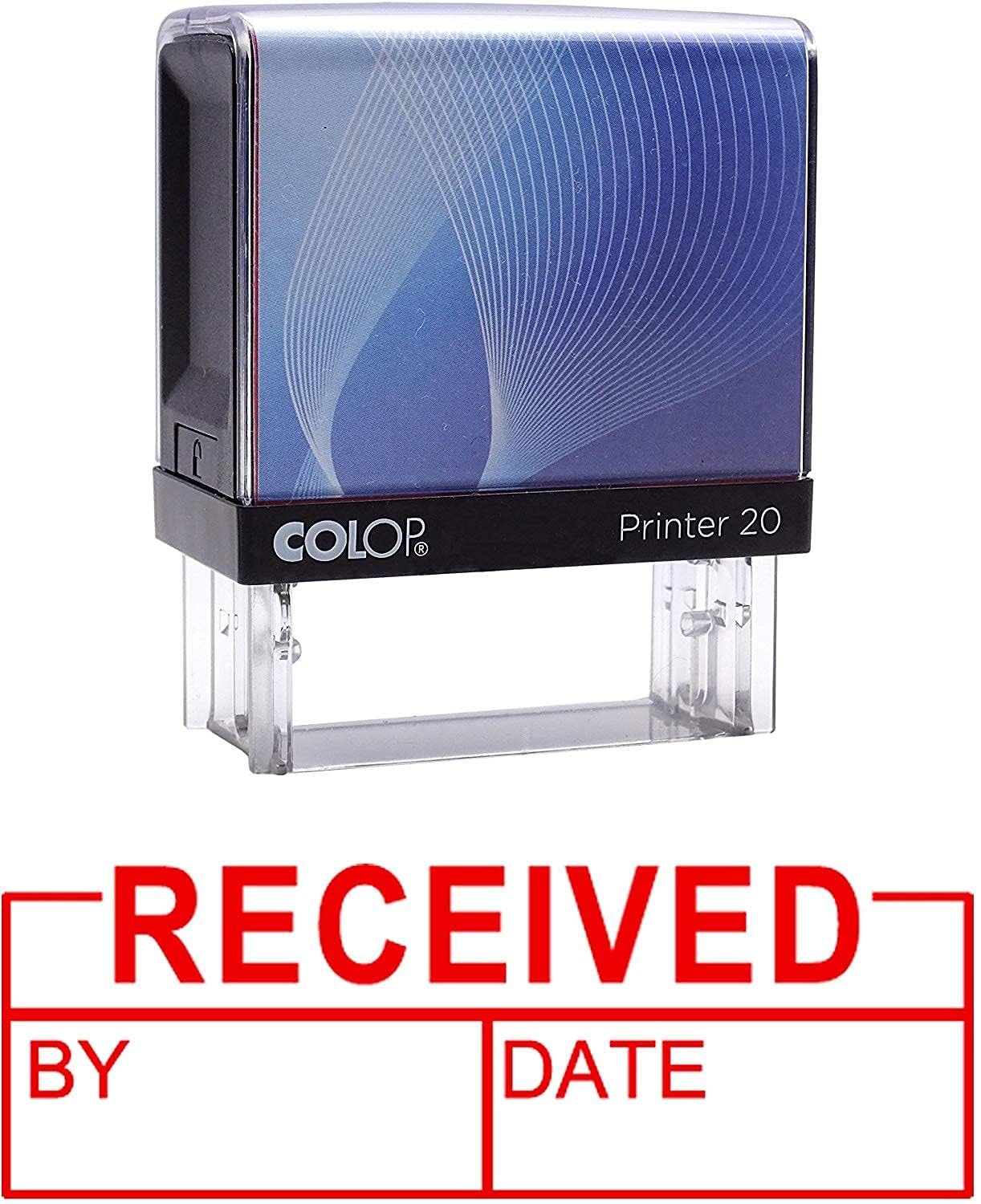 Received BY DATESelf Inking Rubber Stamp Custom Colop Office Stationary P20 Mini Stamper