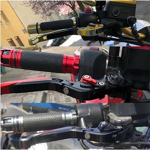 Miniatura 8 de ELLOIN Brake Clutch Levers Handlebar Grips Brake Clutch Levers Handlebar Grips Ends for Suzuki V-Strom DL1000 2014-2019 Brake Levers Handle Grips