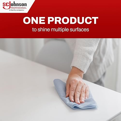 Miniatura 4 de SC Johnson Professional Promesa de pulido y brillo para muebles de madera y más, aroma a limón, 14.2 onzas líquidas, paquete de 6