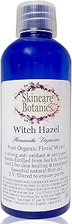 Natural & Organic Witch Hazel | Steam distilled from Witch Hazel Bark & Flowers | Naturally astringent - a fabulous natural toner for normal and oily/ combination skin | A great medicine cabinet staple - lessens swelling and enhances healing to minor cuts & bruises | a strong toning & tightening effect to the skin - a super effective natural anti-ageing treatment | U.S. FDA Approved | Essential Natural First Aid