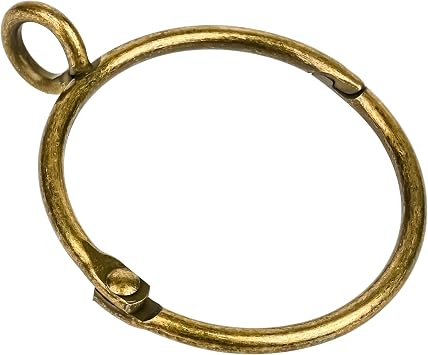 50-Pack Bronze Curtain Rings with Eyelets 1.25Inch
