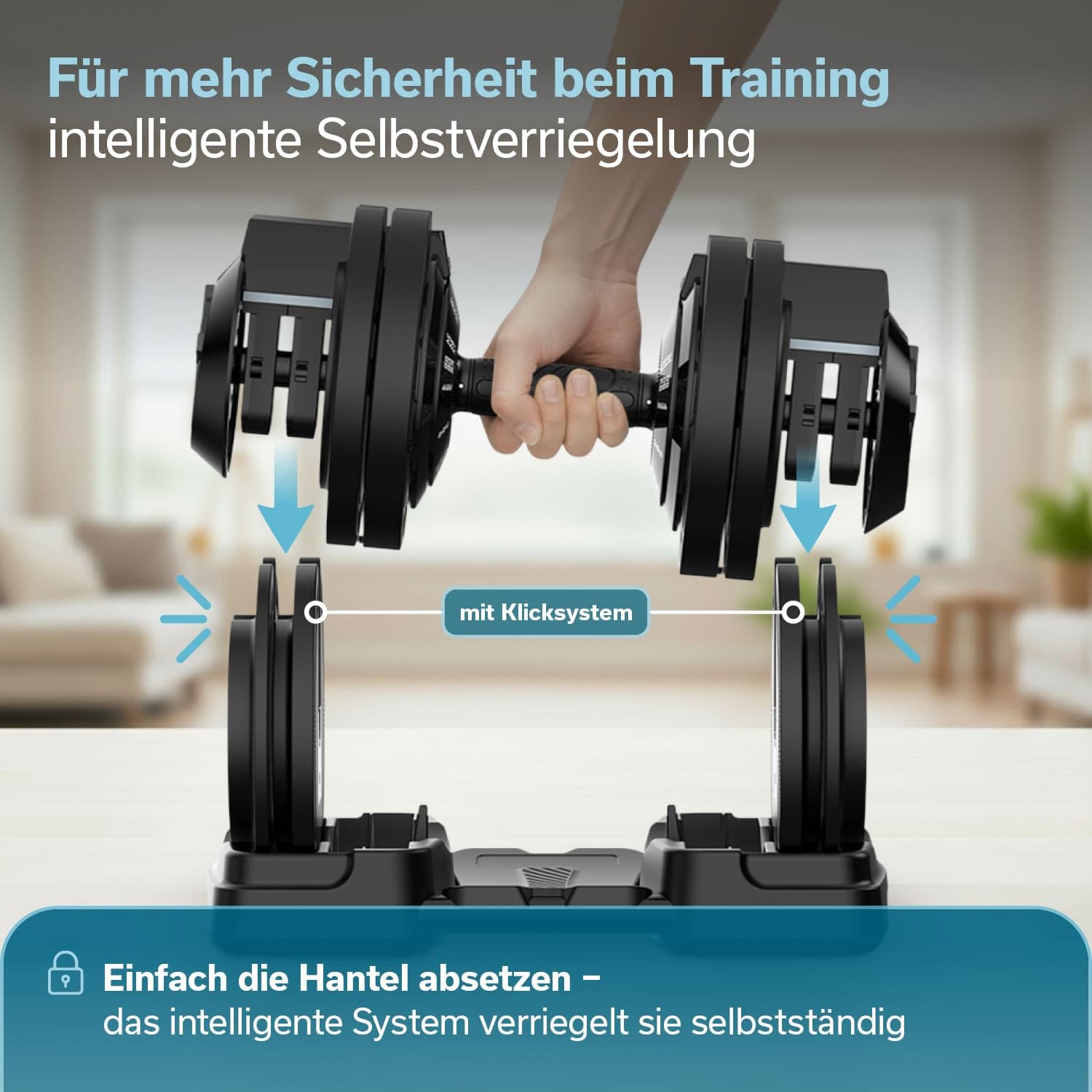 Skandika Hanteln Paino | Hantel verstellbar, Hantel Set, 1,5 bis 24 kg Gewichte, Kurzhanteln, Langhantel, Kettlebell, Hantelset, Dumbbells, Hantelscheiben | Verstellbare Hanteln für Zuhause, Gym