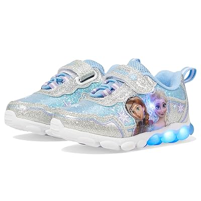 Josmo Frozen Lighted Sneaker (Little Kid/Big Kid/Toddler) Girls Shoes Silver